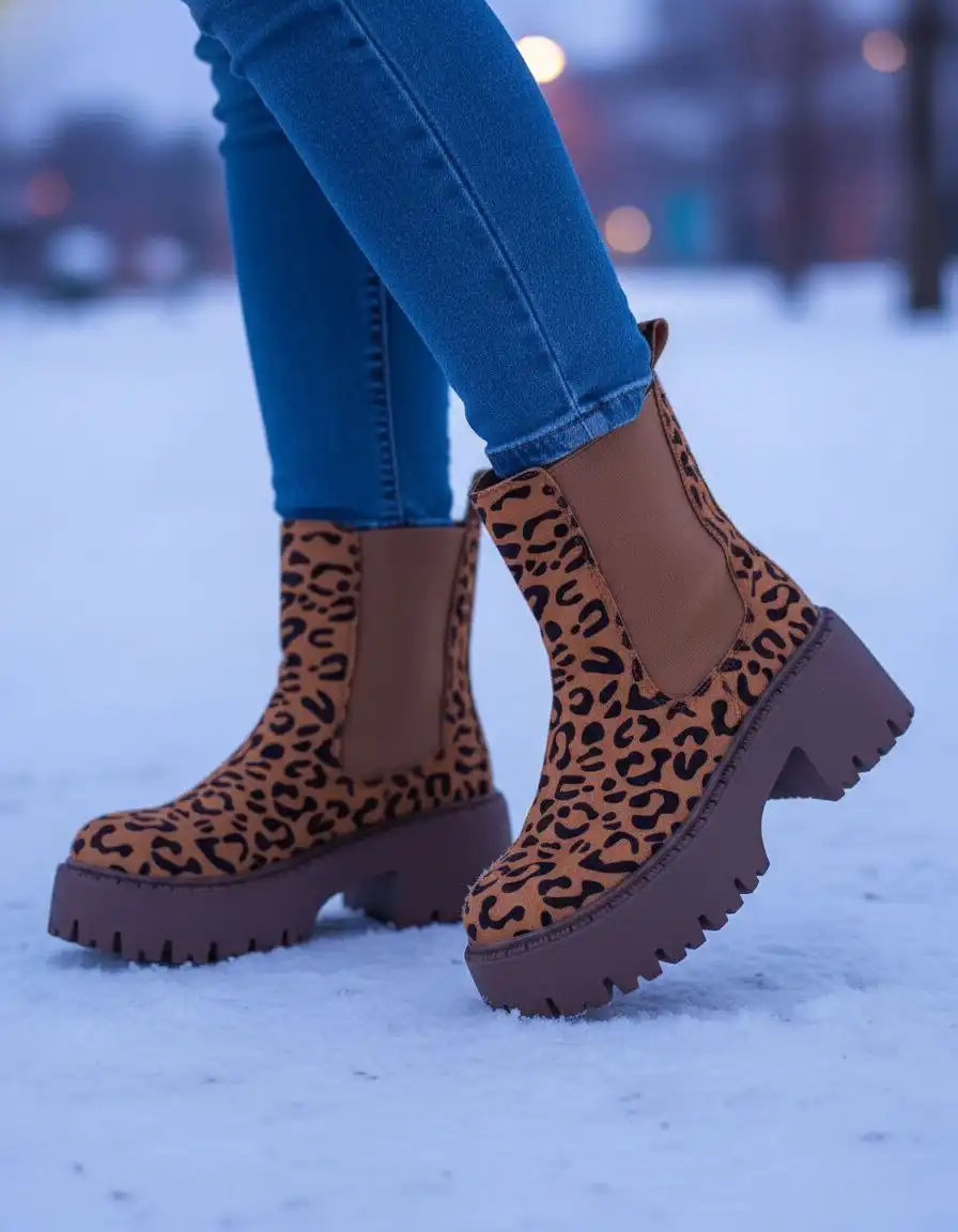 Женские зимние ботинки из замши - Обувь (Одежда) в Новосибирск