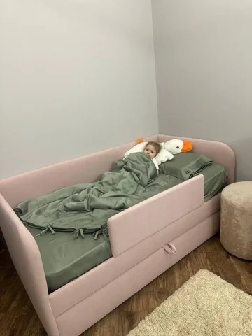 Новая детская кроватка 170х80 см с ящиком и бортиком - Постельное бельё в Новосибирск