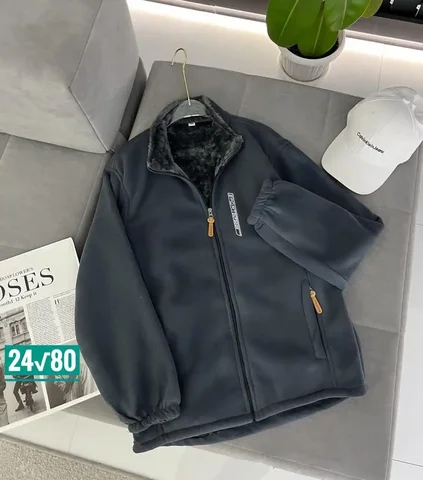 Тёплая флисовая куртка с мехом разных цветов и размеров - Одежда в Новосибирск