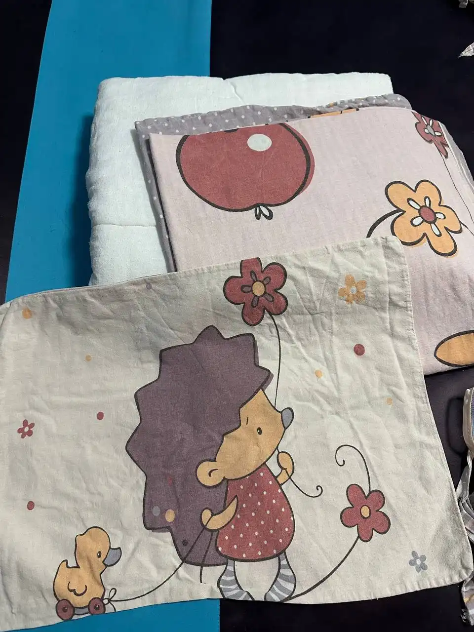 Комплект в кроватку с бортиками, постельным бельем и балдахином - Детская мебель и текстиль (Товары для детей) в Новосибирск