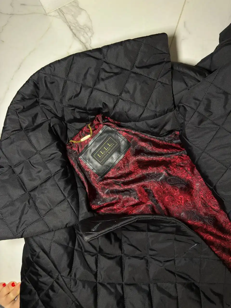 Стеганое пальто с немецким утеплителем