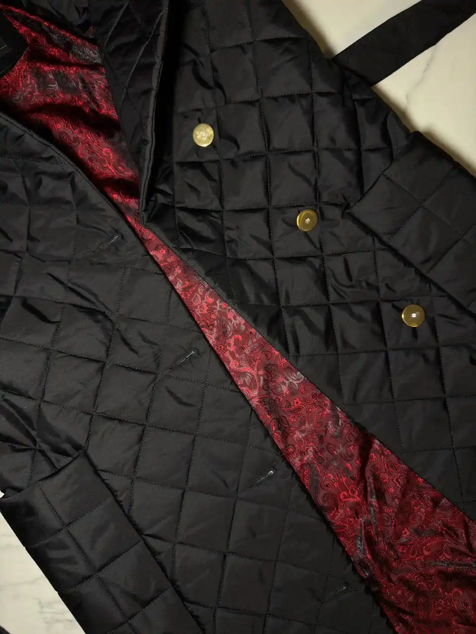 Стеганое пальто с немецким утеплителем