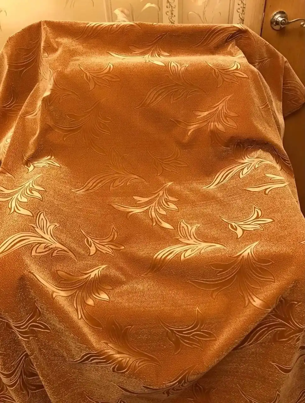 Мебельный флок с тиснением для перетяжки