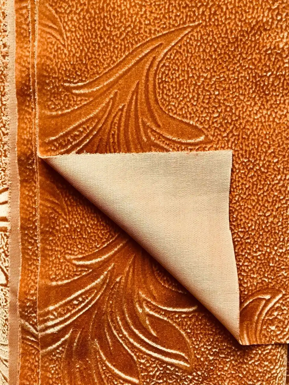 Мебельный флок с тиснением для перетяжки