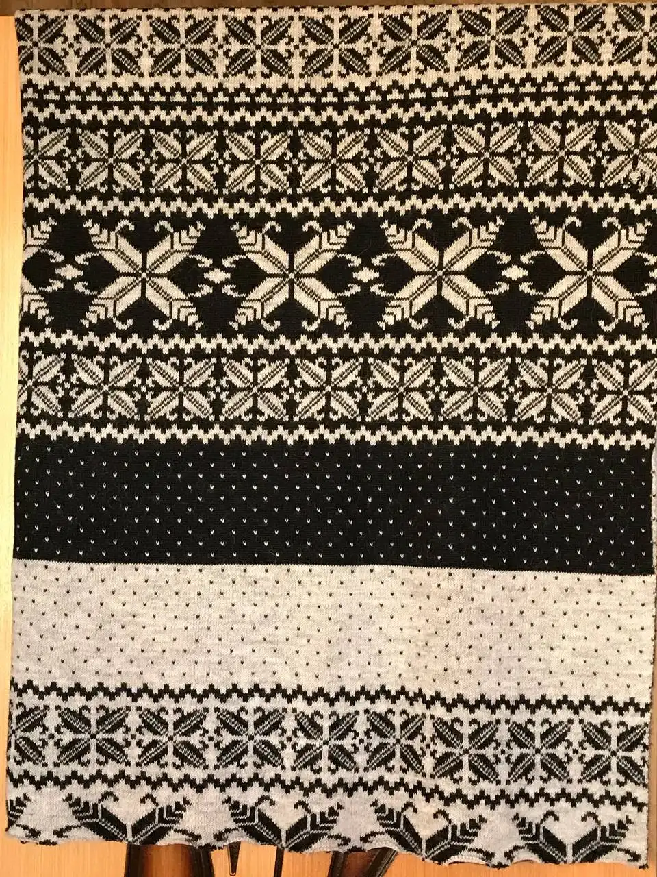 Двойной шерстяной трикотаж двусторонняя вязка