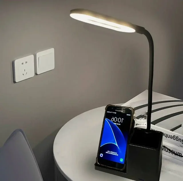 Светильник 3-в-1 с беспроводной зарядкой и регулировкой подсветки - Электроника в Москва