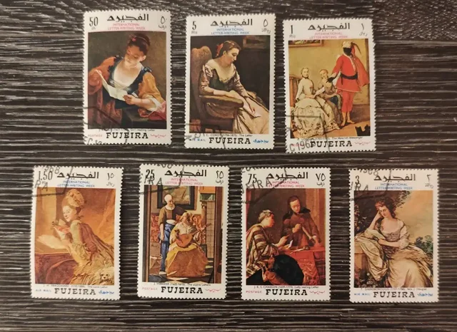 Марки 1968 Fujeira живопись 7 штук - Хобби и отдых в Москва