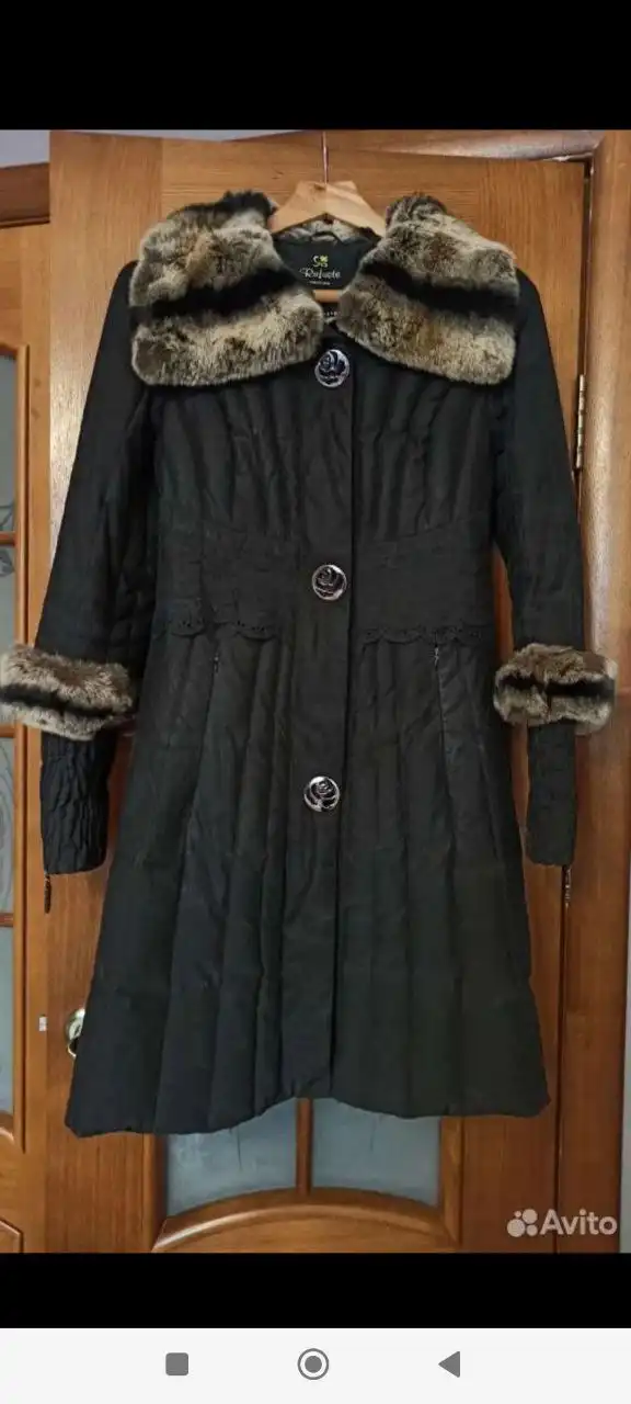 Зимнее пальто/пуховик Rufuette с мехом шиншиллы