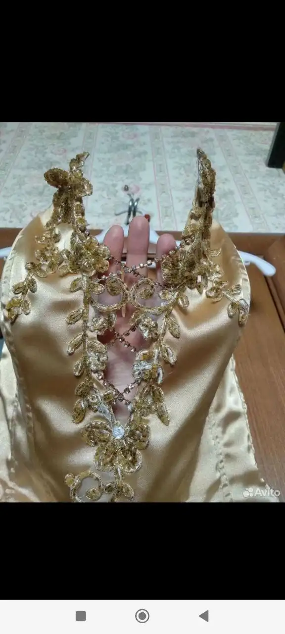 Золотое вечернее платье Золушки