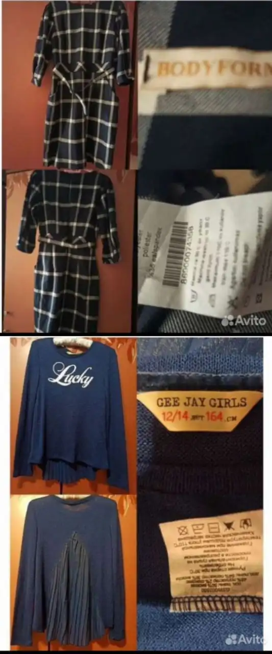 Платье в клетку и кофточка для девочки-подростка