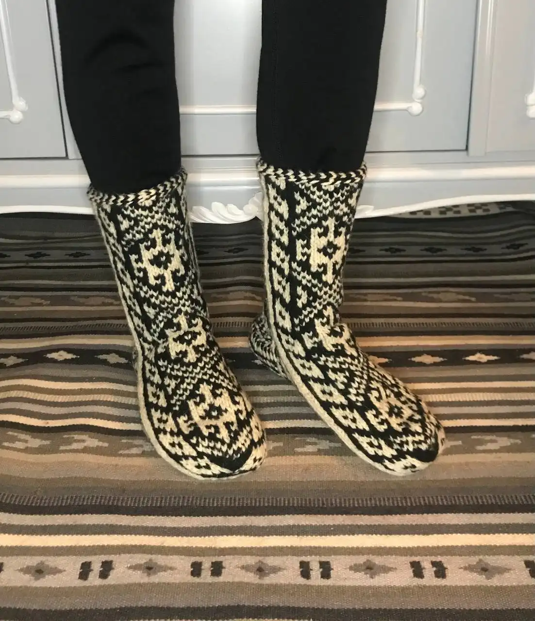 Теплые вязаные джурабки из Дагестана