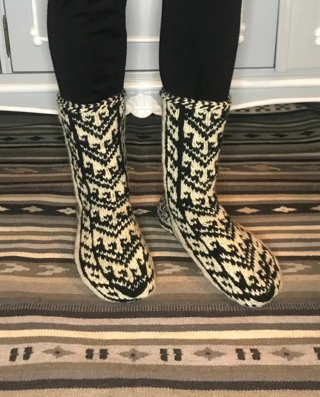 Теплые вязаные джурабки из Дагестана