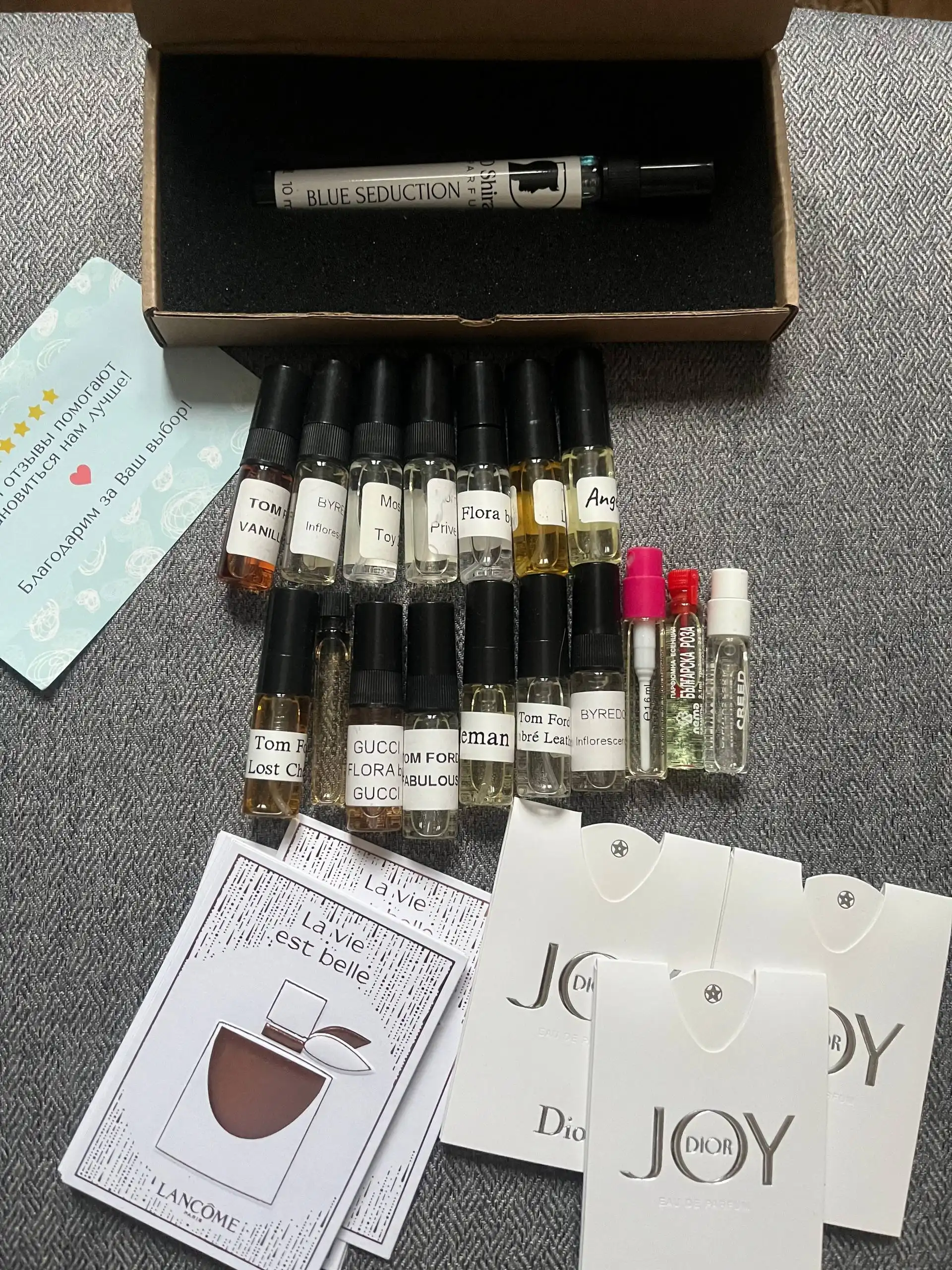 Пробники парфюмерии женские новые