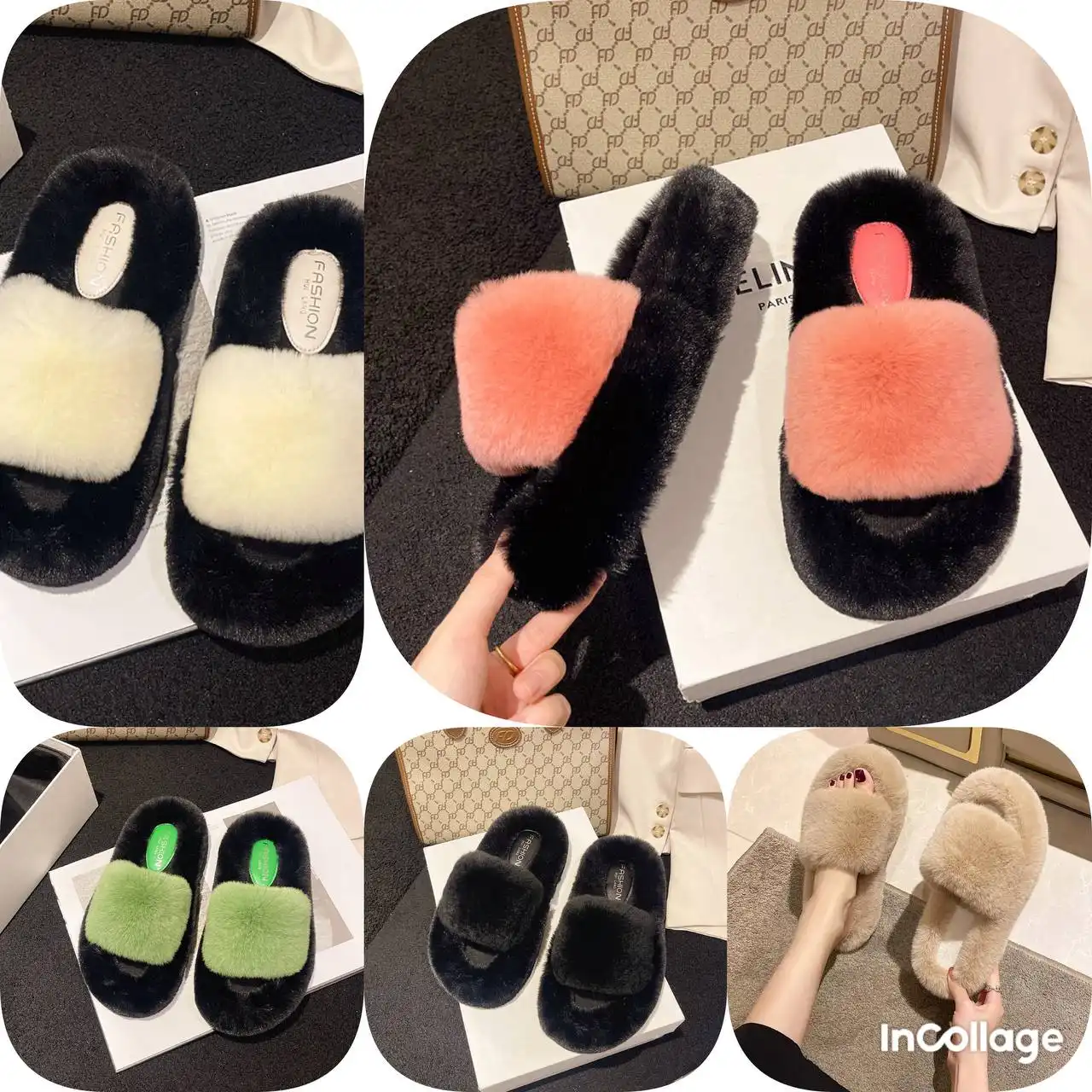 Домашние меховые тапочки - Обувь (Одежда) в Москва