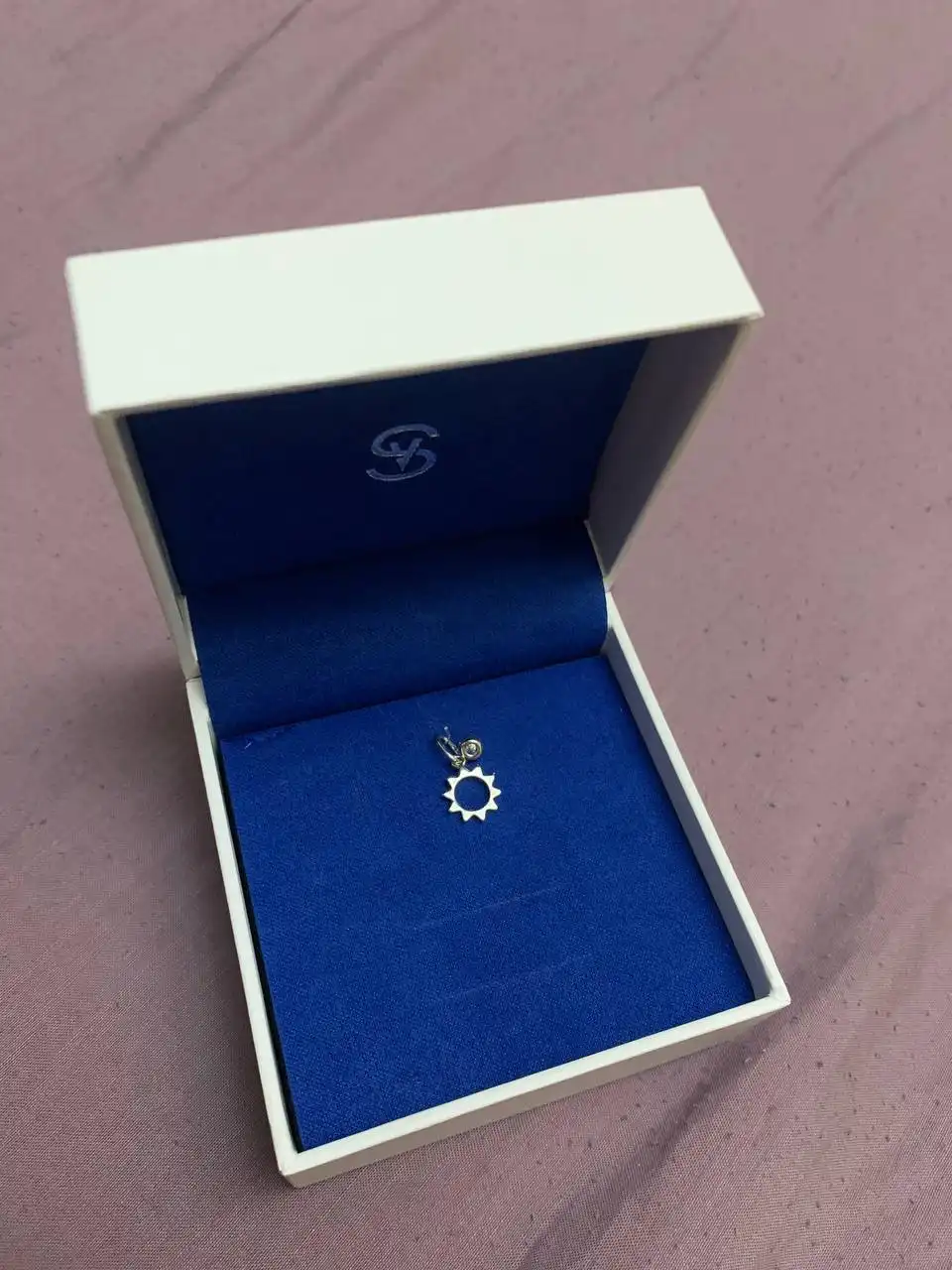 Кулон солнце серебро 925 пробы с фианитами