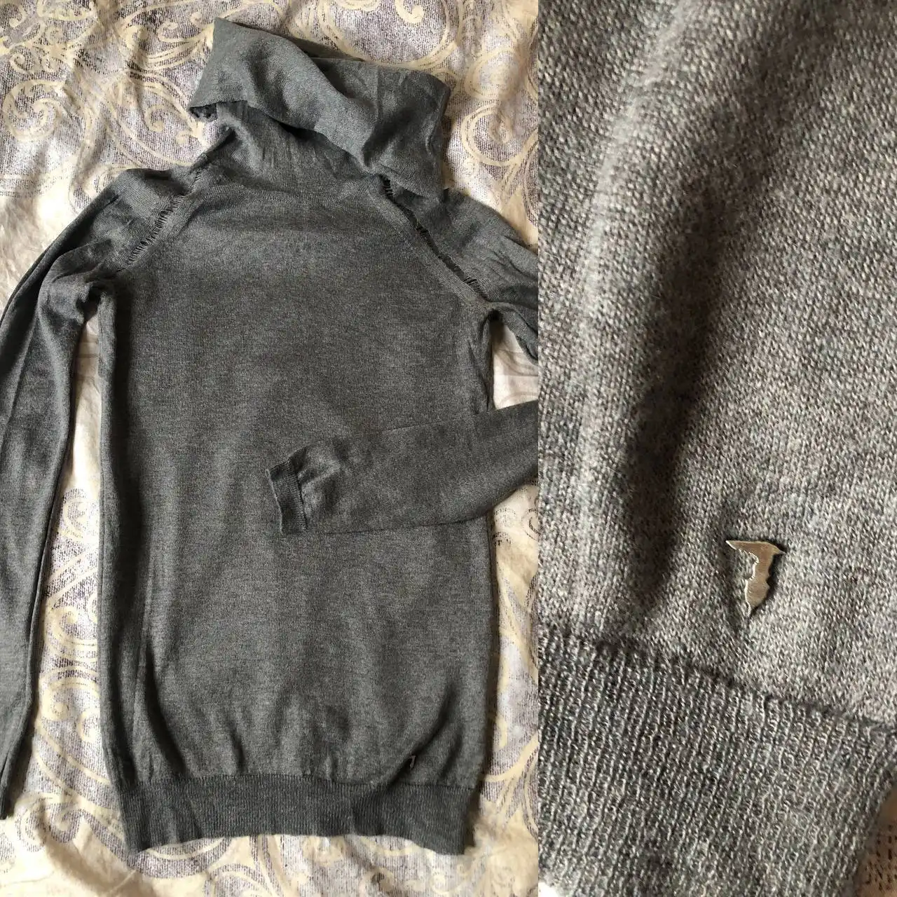 Свитер тонкий XS Trussardi с воротником-хомут - Верхняя одежда (Одежда) в Москва