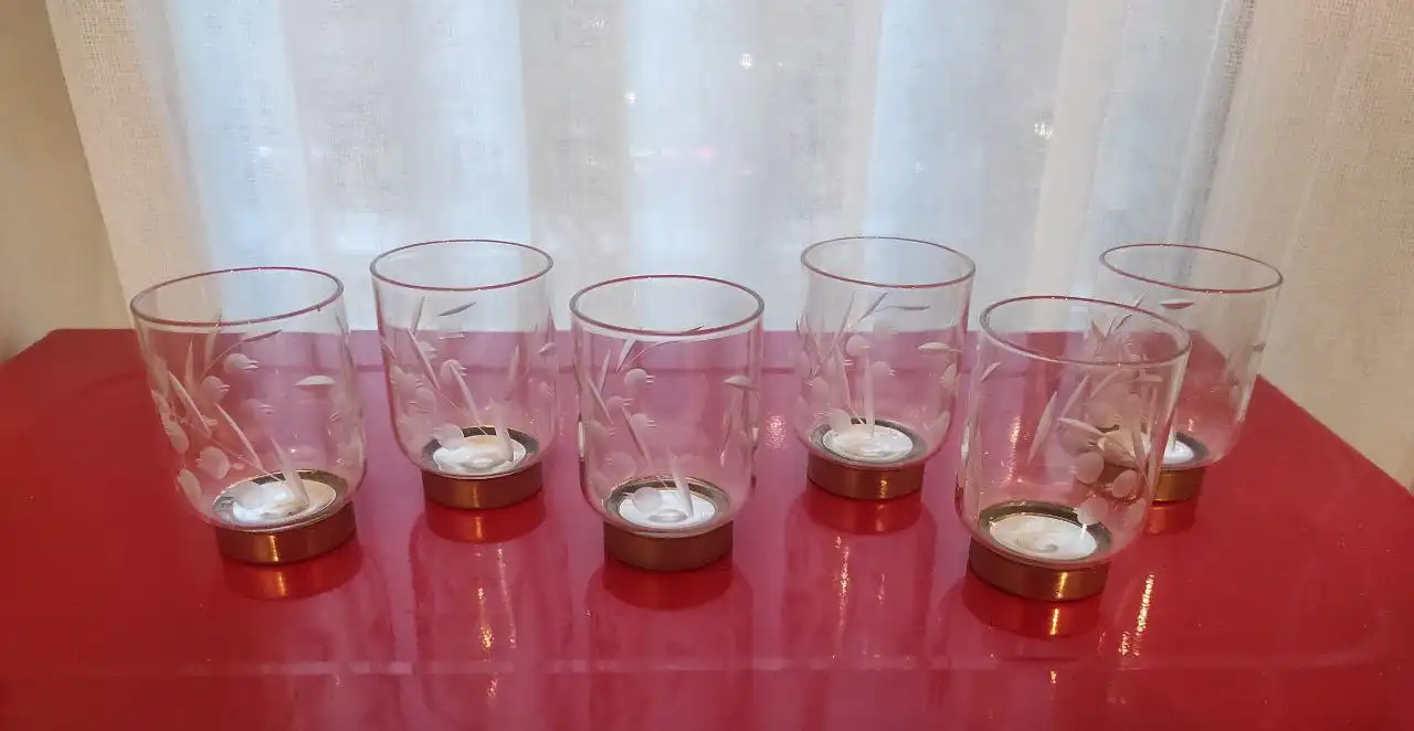 Рюмки СССР с металлическим дном