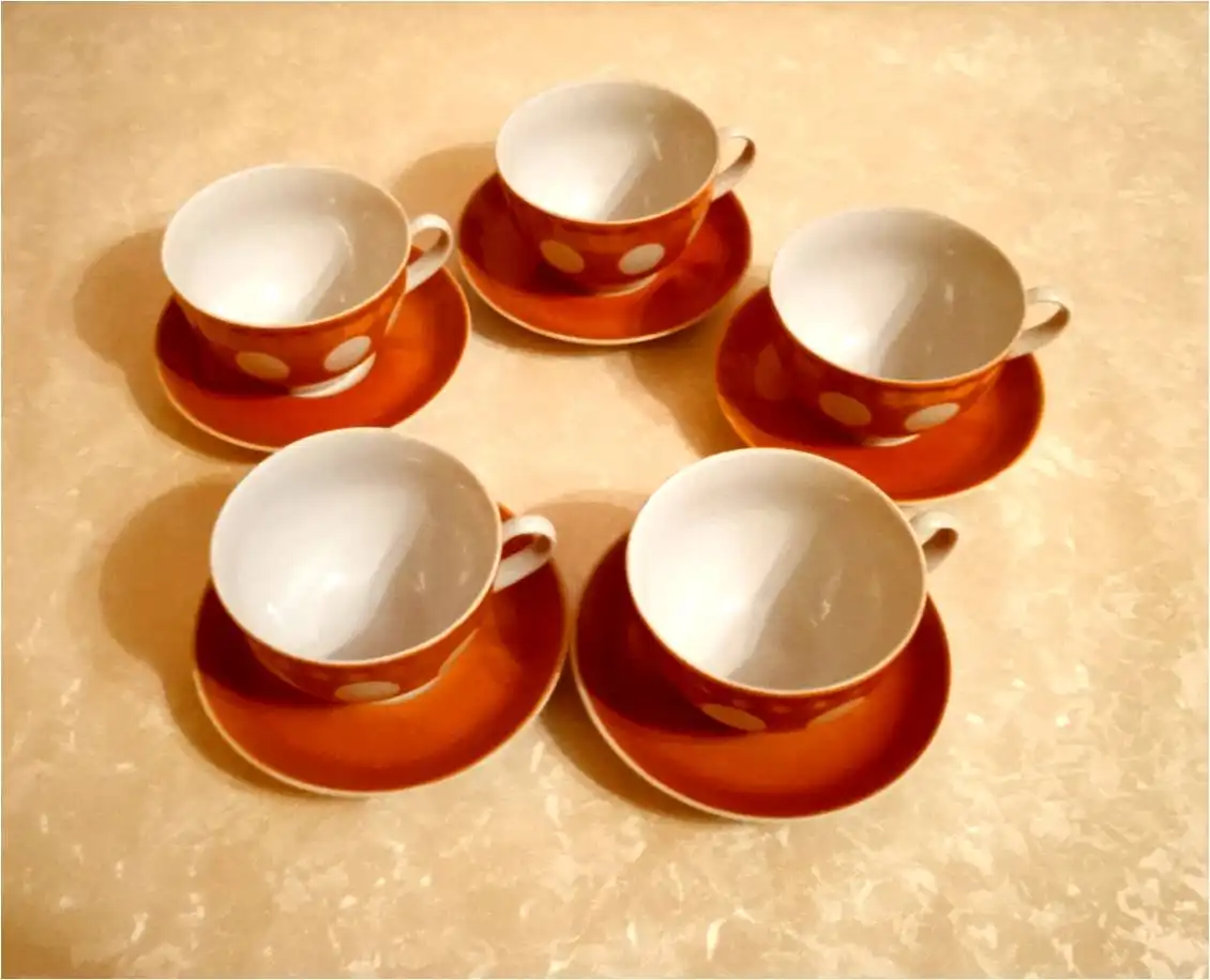 Чайные пары фарфоровые