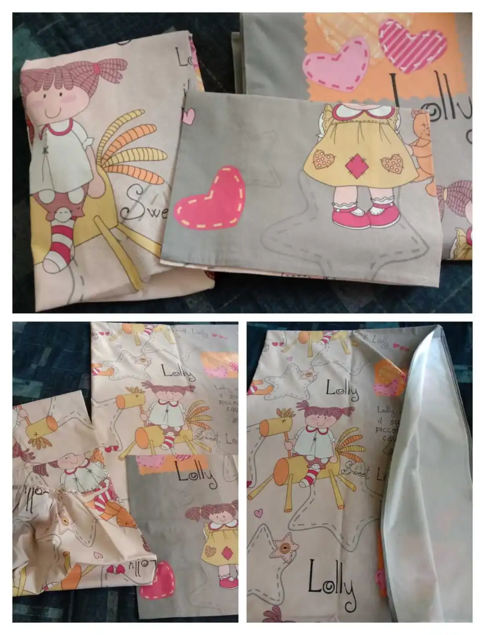 Набор постельного белья ручной работы из перкаля