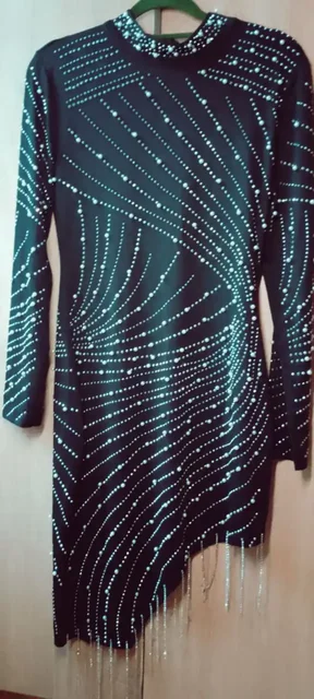 Платье Lovely style черное с стразами и бусами - Свитшоты в Москва