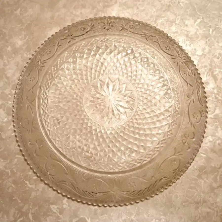 Большое стеклянное блюдо - Посуда (Барахолка) в Москва
