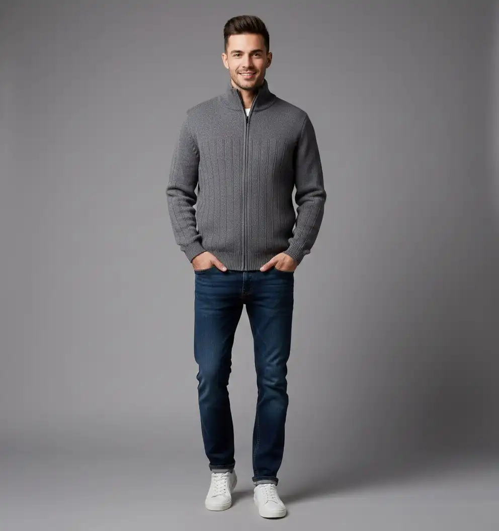 Мужской джемпер на молнии размер 52-54 - Мужская одежда (Одежда) в Москва