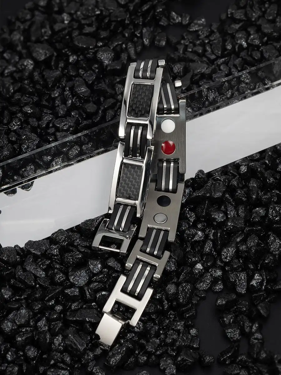 Мужской браслет из нержавеющей стали с магнитами - Аксессуары (Барахолка) в Москва