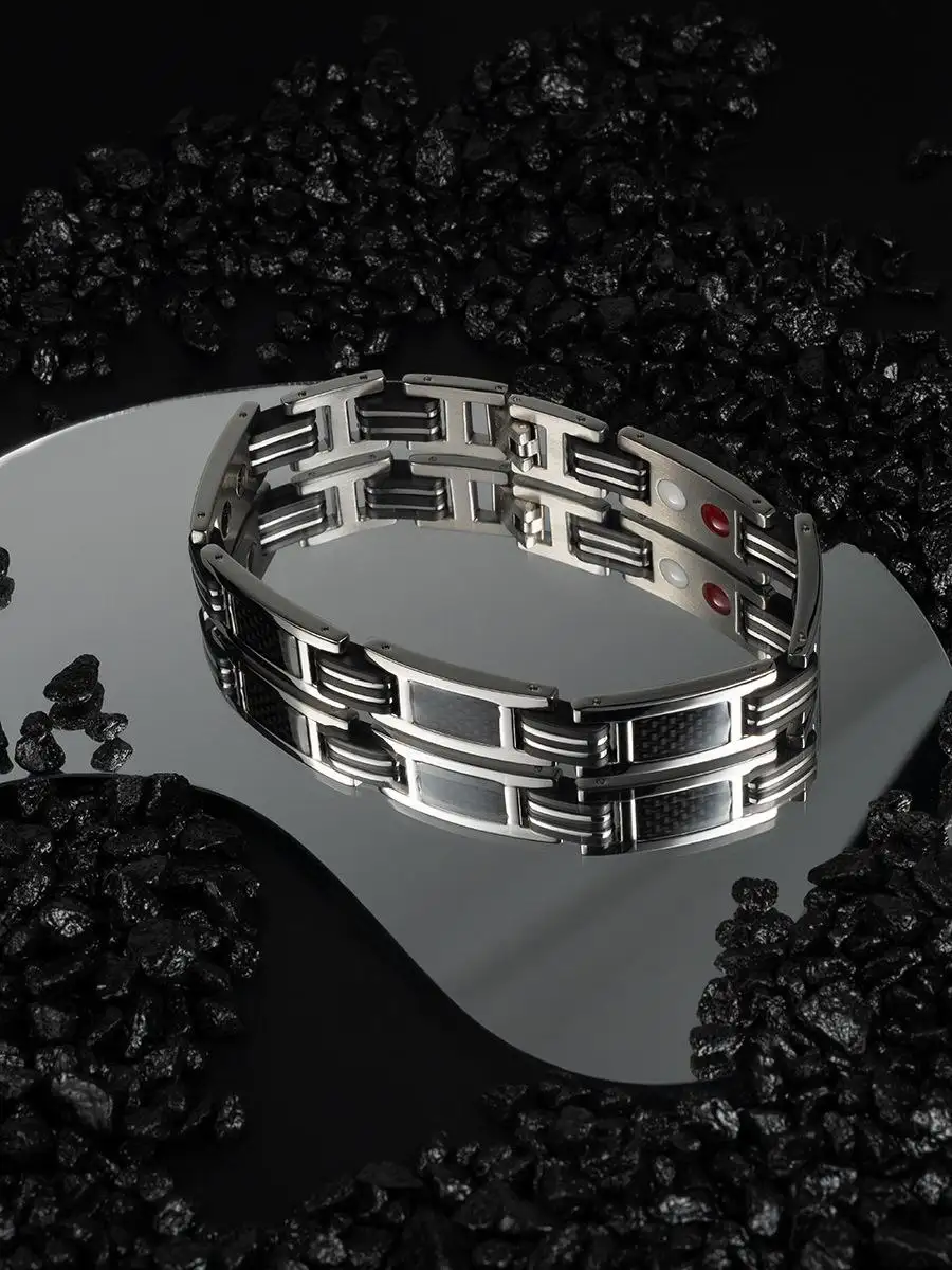 Мужской браслет из нержавеющей стали с магнитами - Аксессуары (Барахолка) в Москва