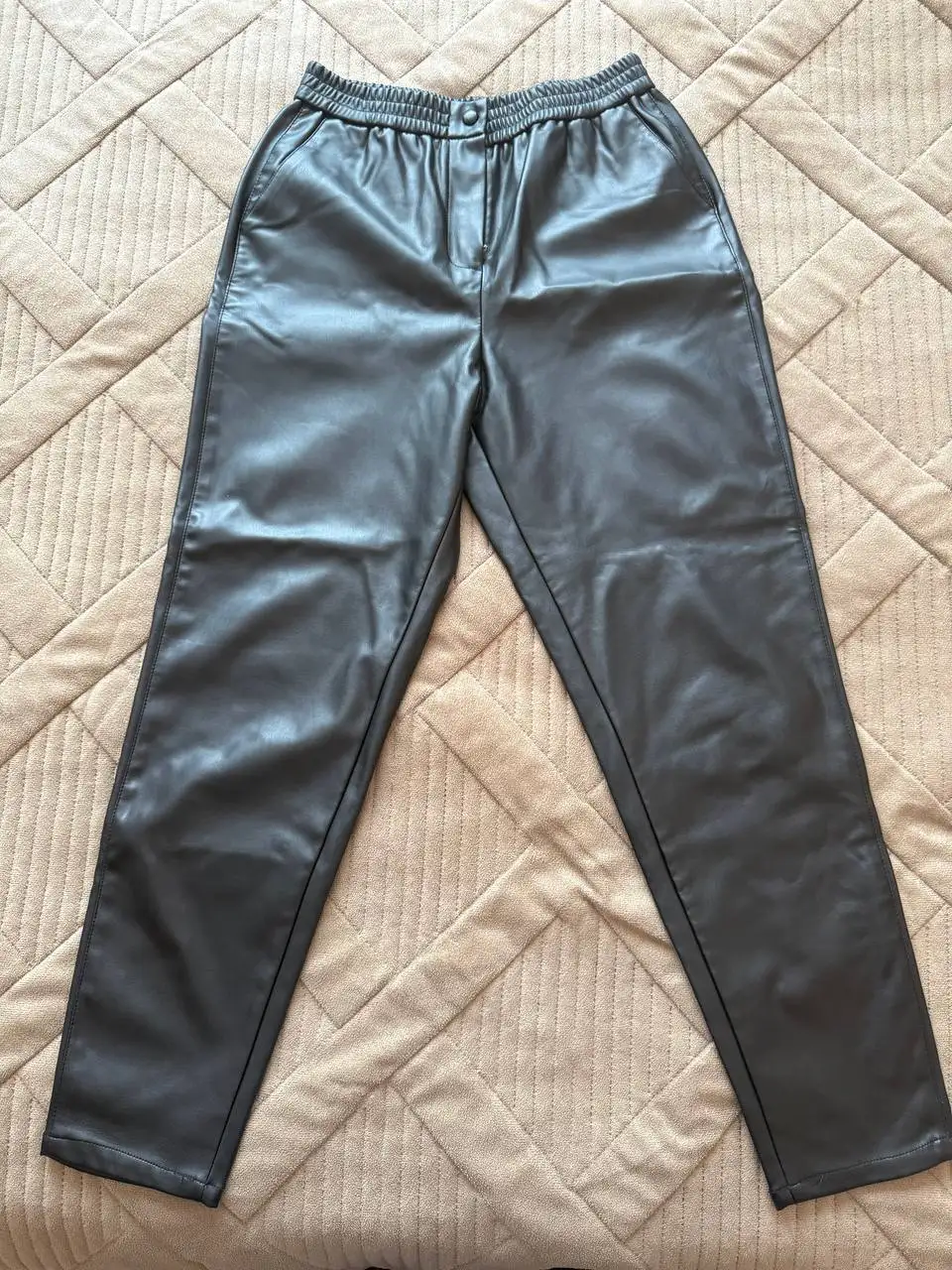 Кожаные утепленные брюки - Брюки (Одежда) в Москва