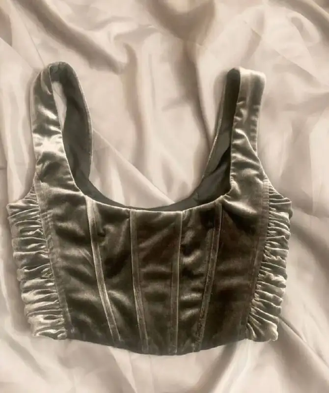 Юбка со шлейфом и топ корсетный Zara велюр - Женская одежда (Одежда) в Москва