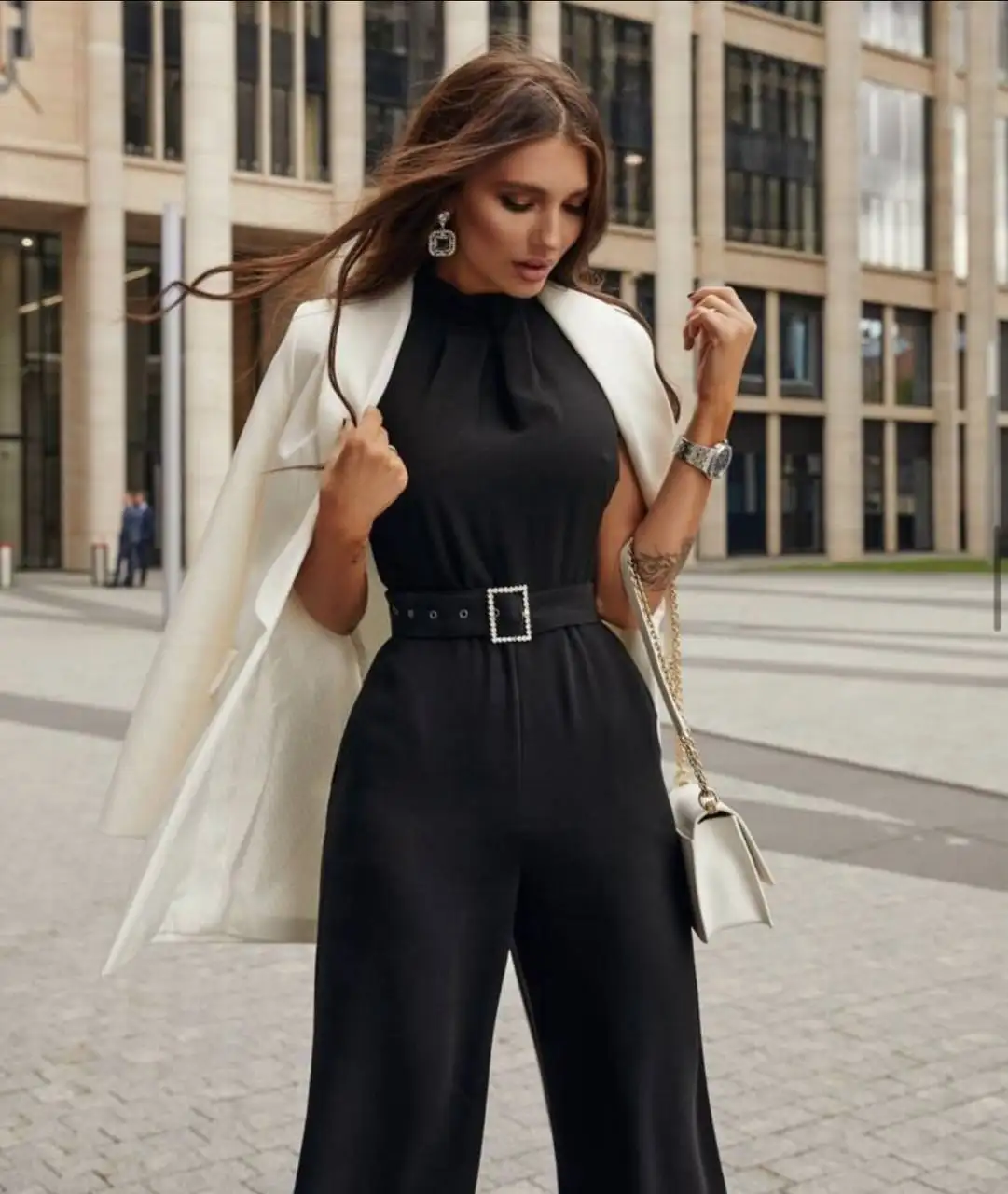 Черный комбинезон Malina Fashion Bonita размер S - Женская одежда (Одежда) в Москва