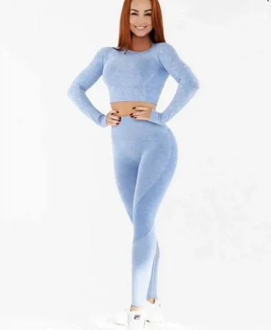 Бесшовный костюм Bona Fide Leggins Yoga Blue - Спортивная одежда в Москва