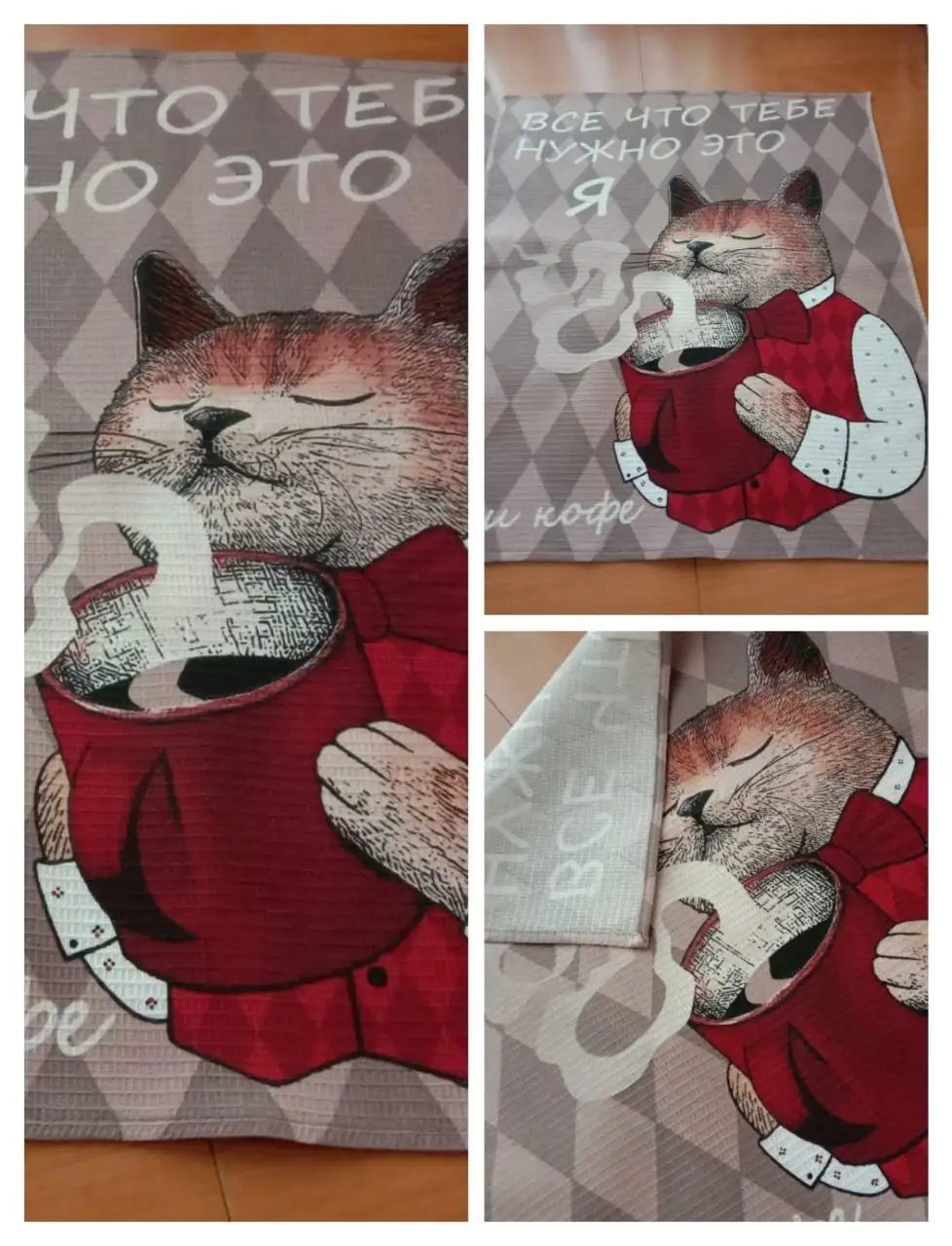 Продажа вафельных полотенец с принтом - Барахолка в Москва