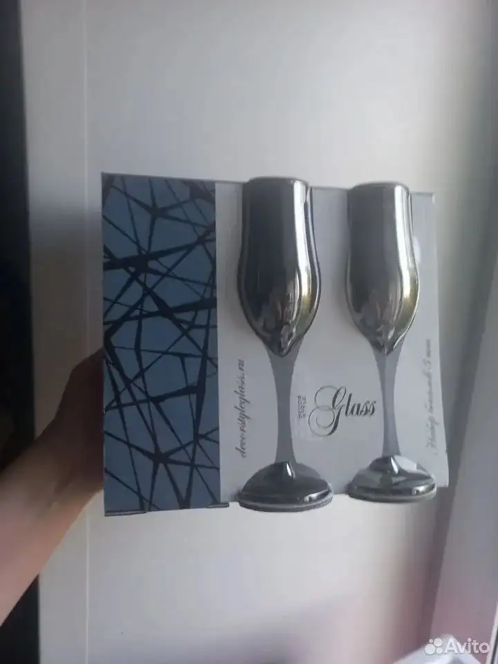Набор из трёх элегантных бокалов для шампанского - Посуда (Барахолка) в Красноуфимск