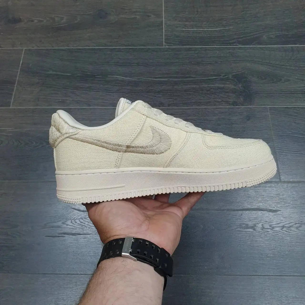 Кроссовки Nike Air Force 1 Stussy Fossil размер 37 - Обувь (Одежда) в Москва