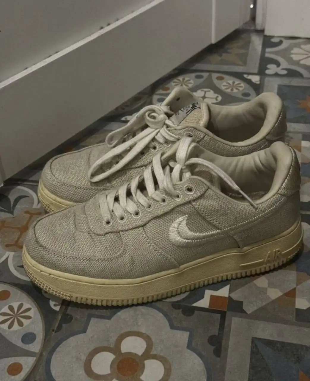 Кроссовки Nike Air Force 1 Stussy Fossil размер 37 - Обувь (Одежда) в Москва