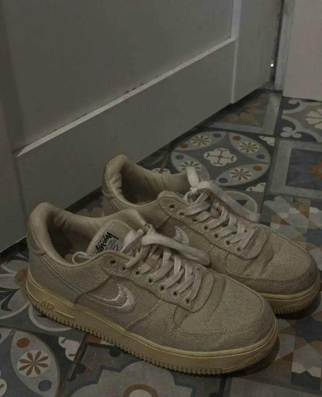 Кроссовки Nike Air Force 1 Stussy Fossil размер 37 - Обувь (Одежда) в Москва