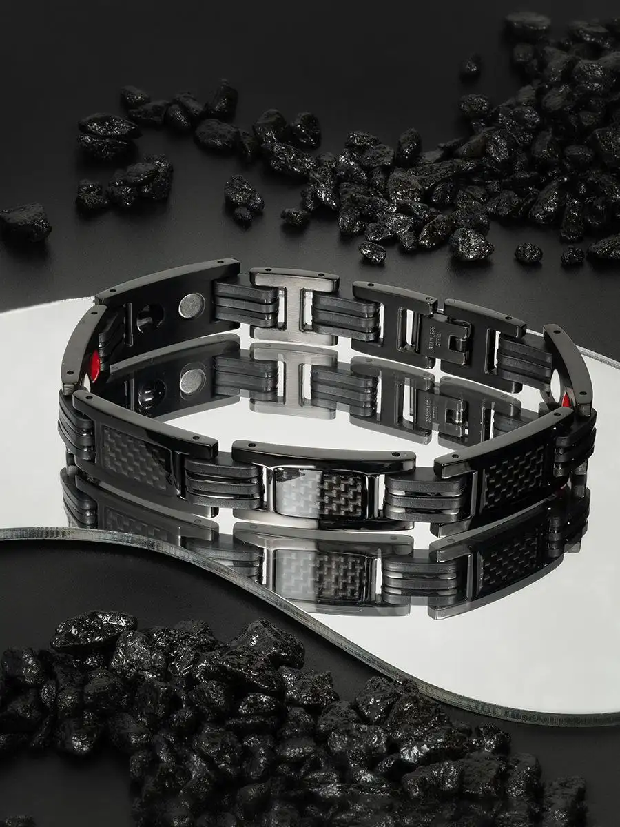 Мужской браслет из нержавеющей стали с магнитами - Барахолка в Москва