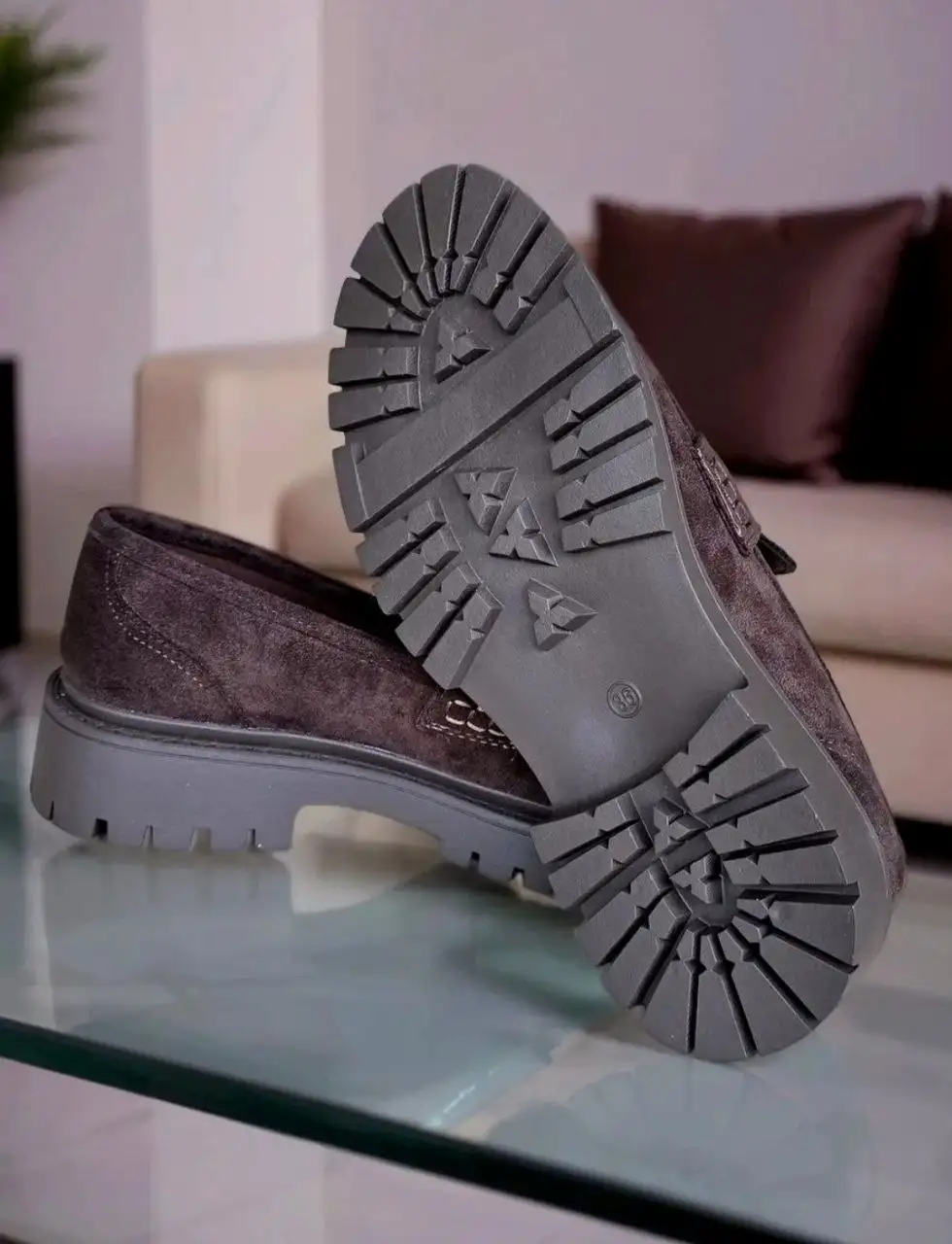 Лоферы Женские экозамша и черные со шнуровкой - Обувь (Одежда) в Москва