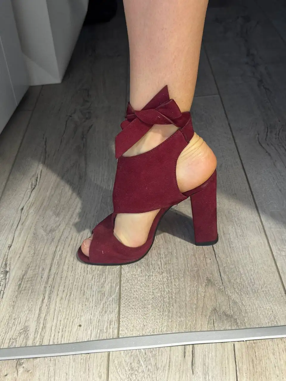 Женские замшевые каблуки размер 36-37 - Обувь (Одежда) в Москва