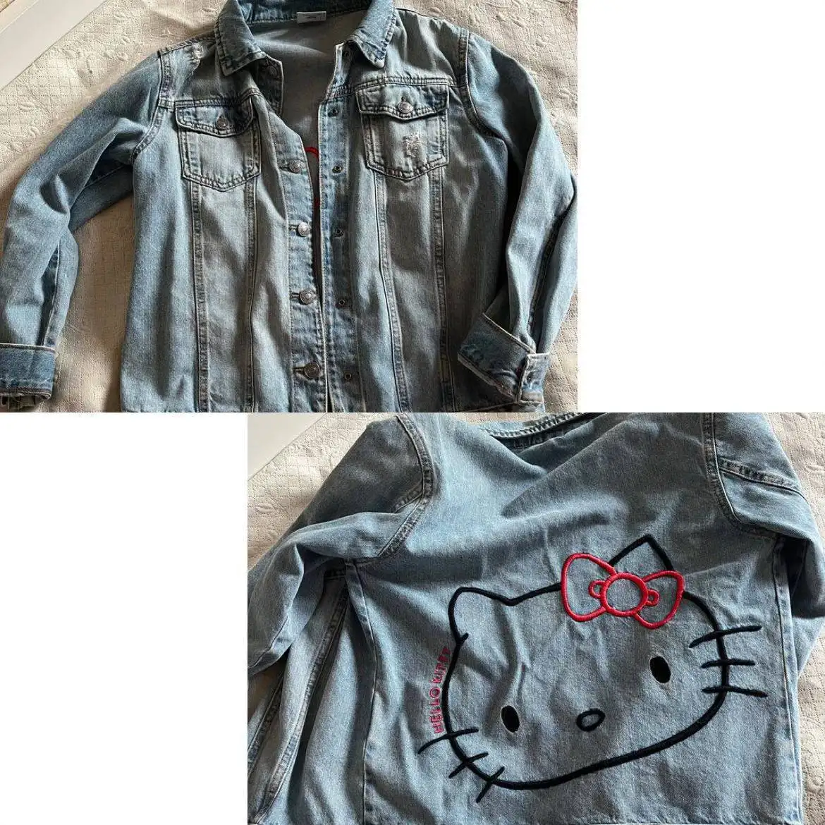 Джинсовка Hello Kitty для девочки 140-152см - Детская одежда (Одежда) в Москва