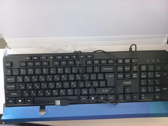 Клавиатура Filum FL-KB10-BK проводная - Компьютерная периферия в Красноуфимск