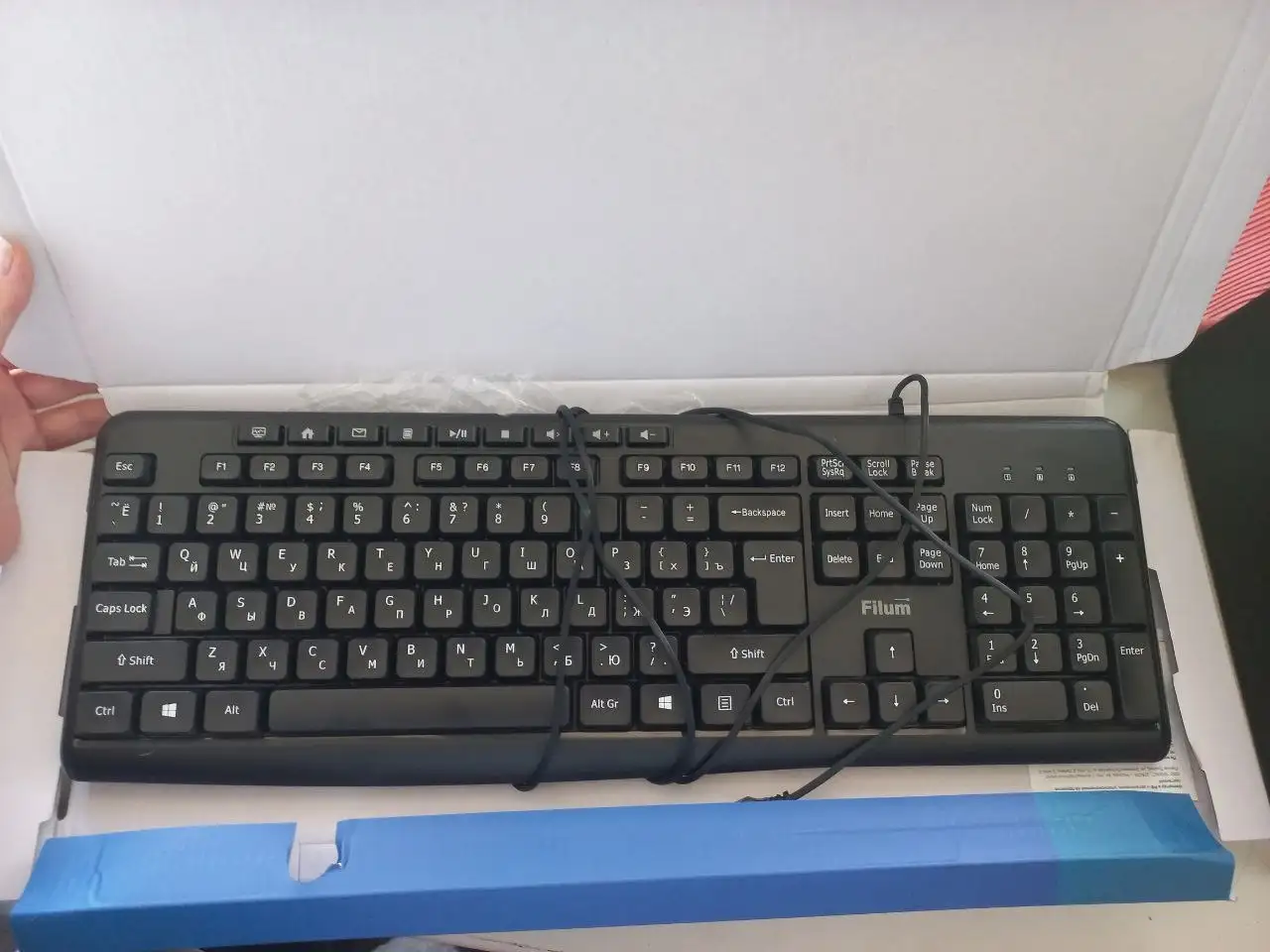 Клавиатура Filum FL-KB10-BK проводная - Компьютерная периферия (Электроника) в Красноуфимск