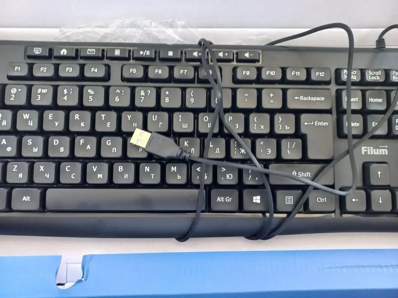 Клавиатура Filum FL-KB10-BK проводная - Компьютерная периферия (Электроника) в Красноуфимск