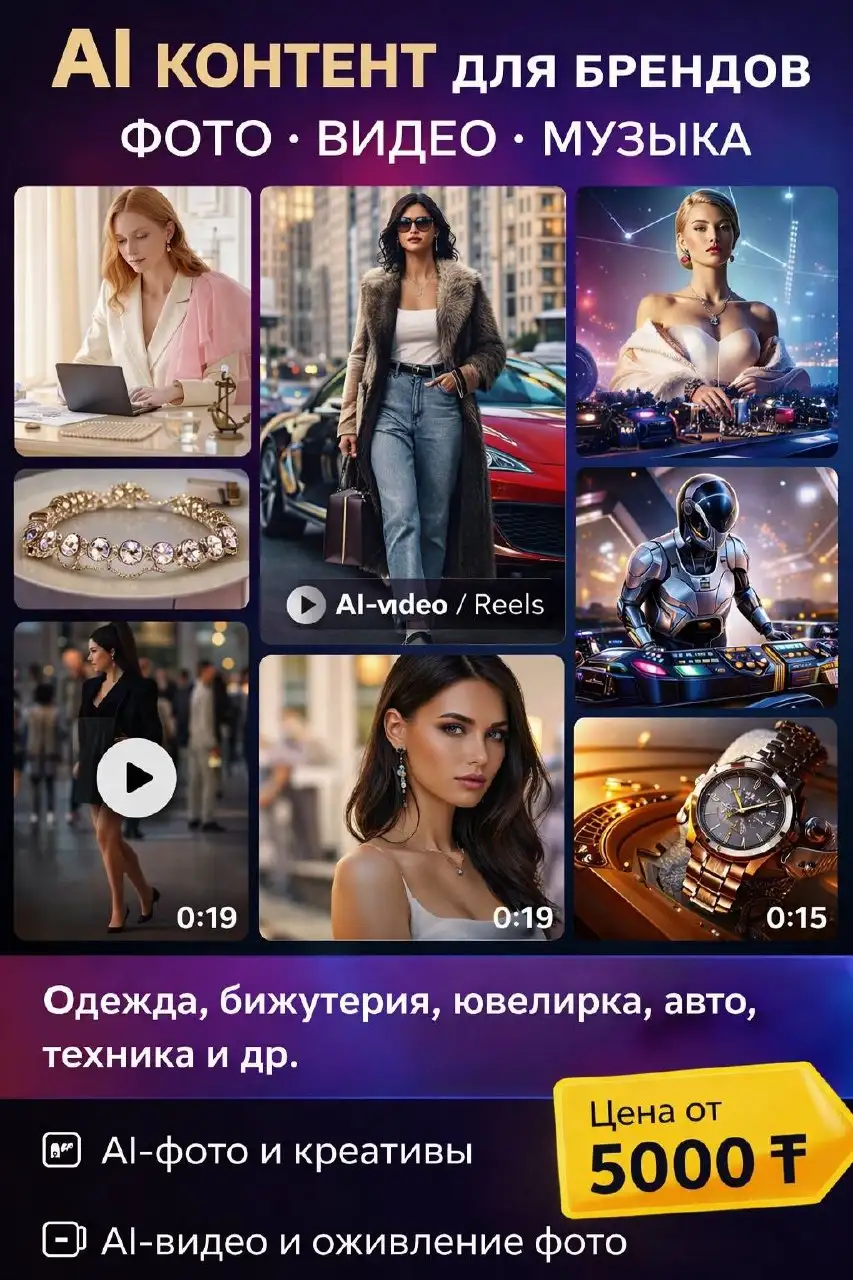 AI-контент для брендов и соцсетей - Цифровые услуги (Услуги) в Москва