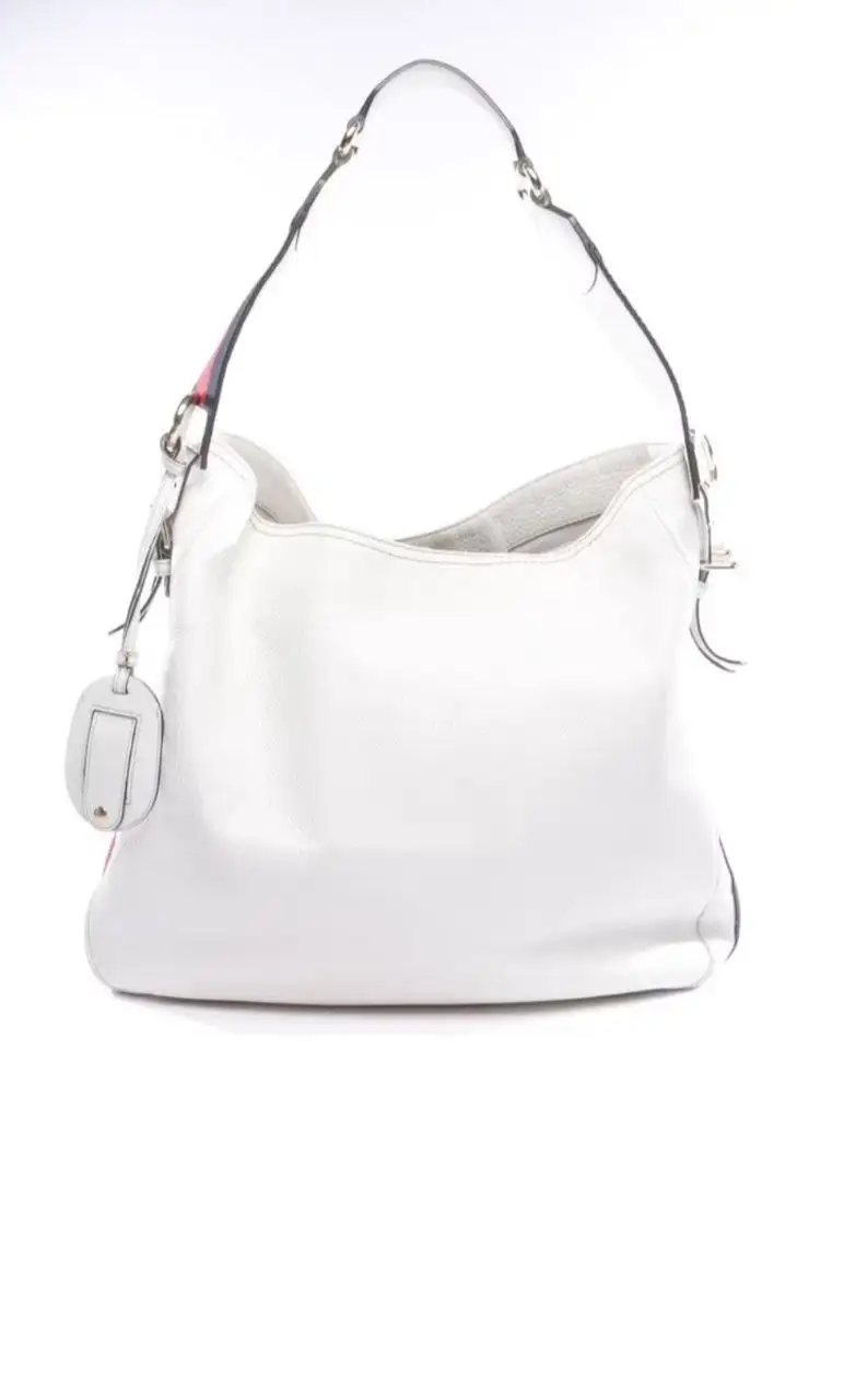 Белая вместительная сумка Gucci Heritage Shoulder Bag White - Аксессуары (Одежда) в Москва