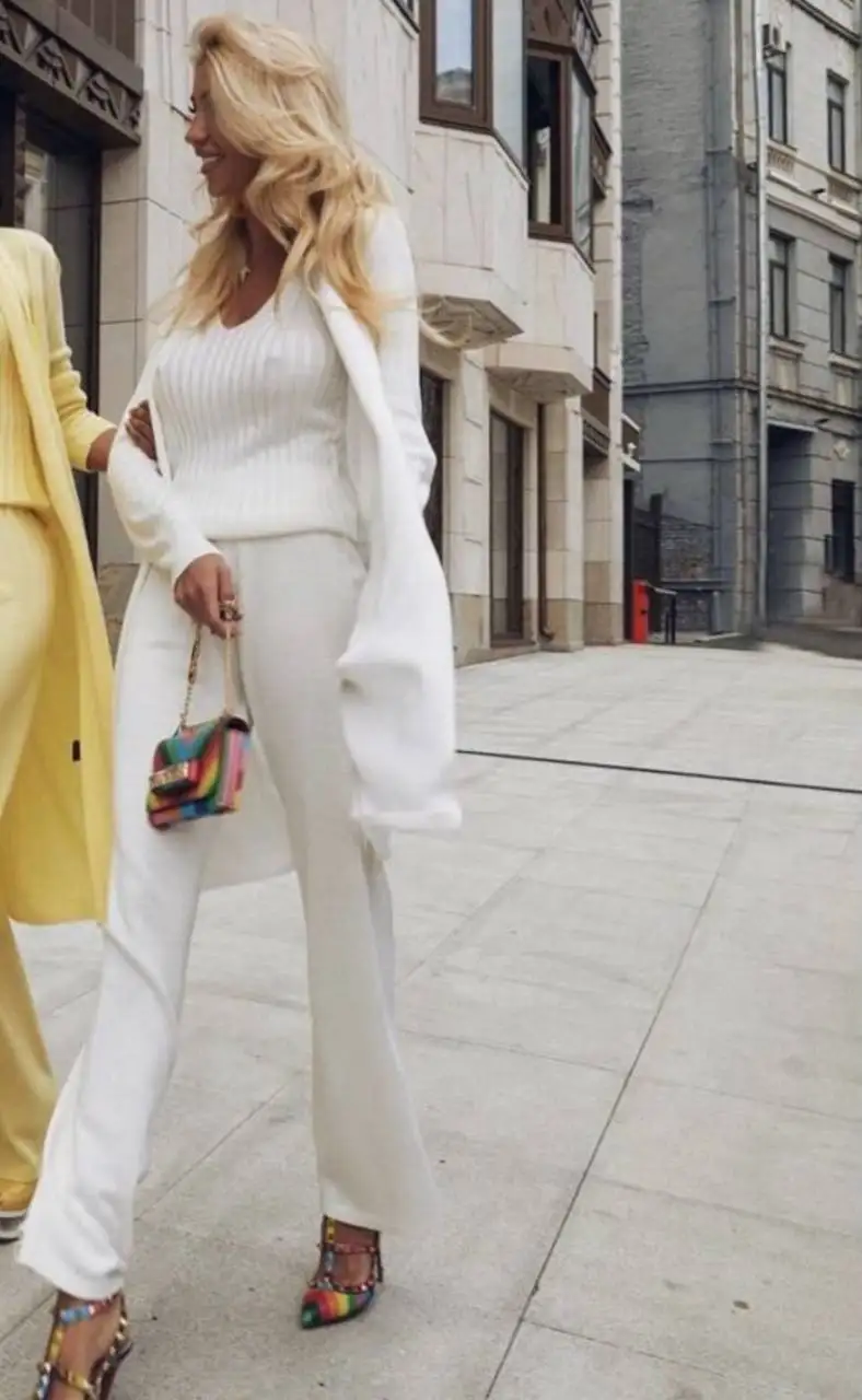 Белый костюм тройка Malina Fashion - Женская одежда (Одежда) в Москва