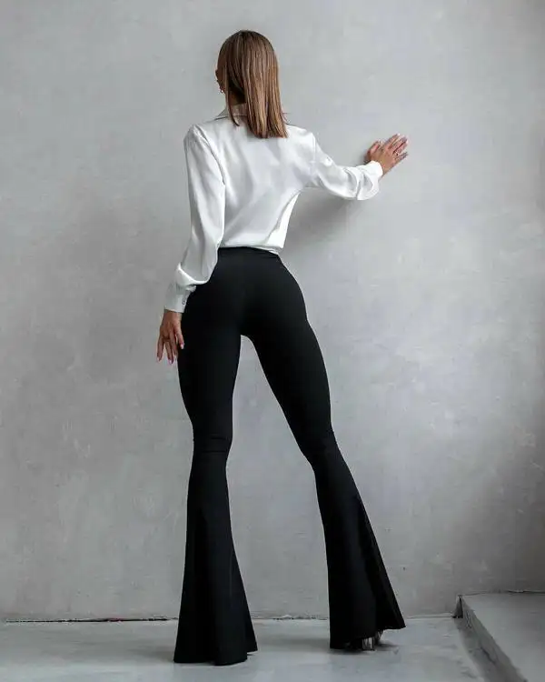 Брюки клеш Bona Fide Flares Black Rib - Брюки (Одежда) в Москва