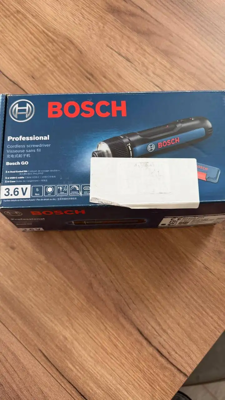 Аккумуляторная электроотвертка Bosch GO 3 (3 поколение) с набором бит - null (Инструменты) в Москва