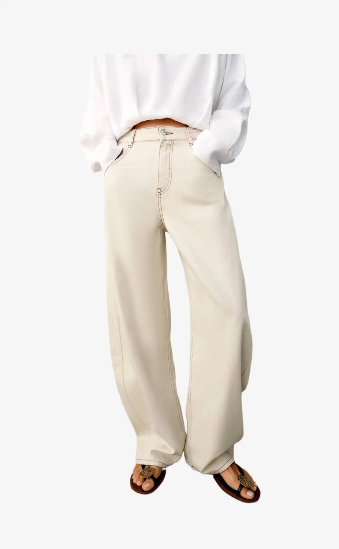 Новые джинсы ZARA с завышенной талией - Джинсы (Одежда) в Москва